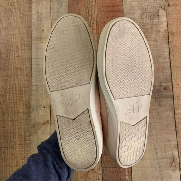 Freshly picked womens blush pink leather sneakers -9.5 - Picture 5 of 12